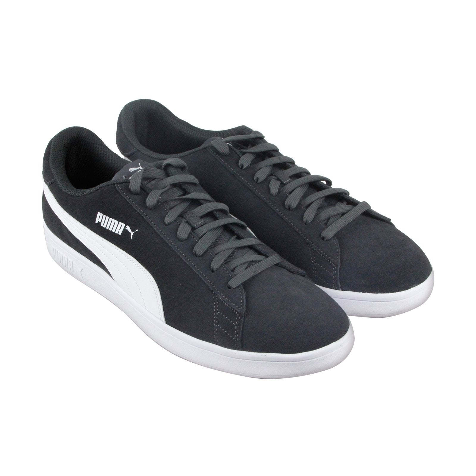 Puma Smash V2 36498905 Mens Gray Suede Lace Up Lifestyle Sneakers Shoe ...