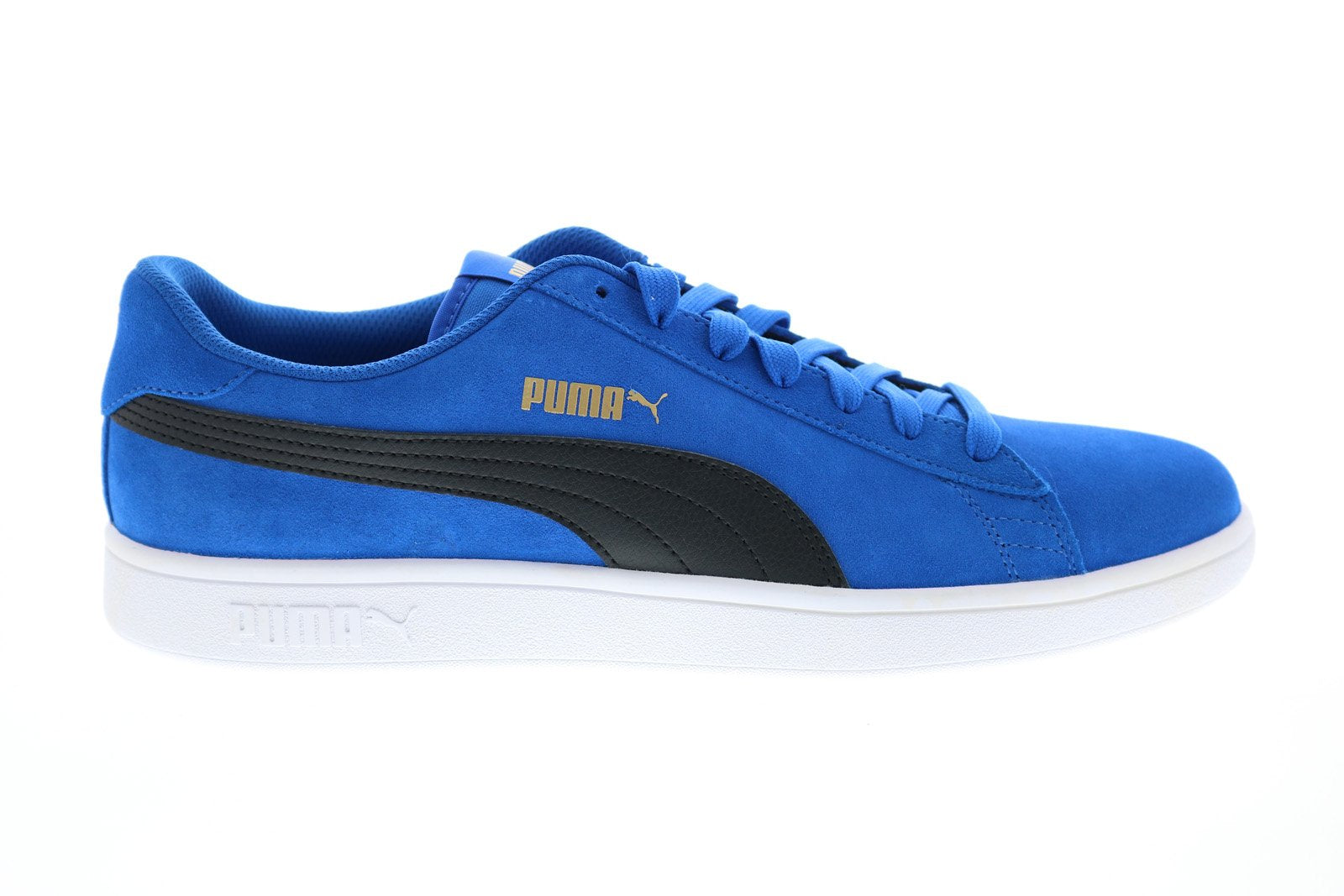 Puma Smash V2 36498944 Mens Blue Suede Lace Up Lifestyle Sneakers Shoe ...