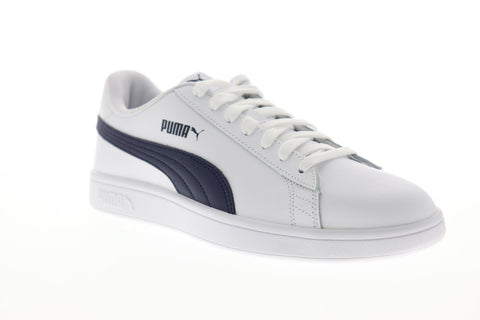 Puma Smash V2 L 36521502 Mens White Leather Low Top Lifestyle Sneakers -  Ruze Shoes