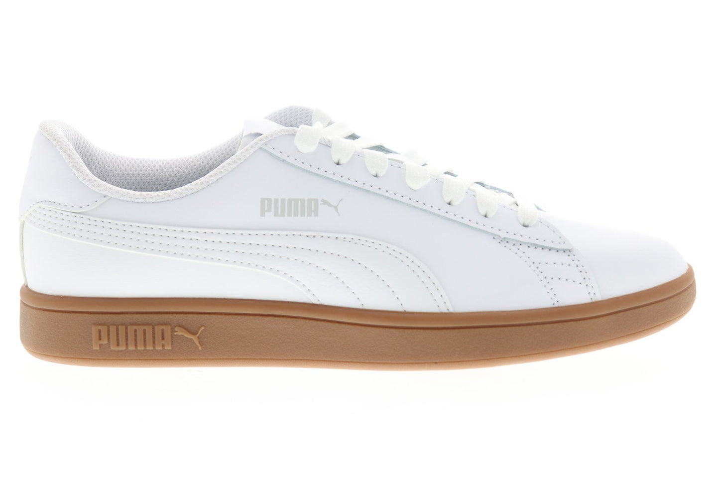 Puma Puma Smash V2 L 36521513 Mens White Leather Lifestyle Sneakers Sh ...