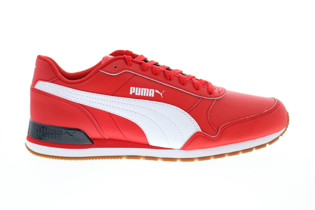 Puma ST Runner V2 Full 36527718 Mens Red Lace Up Lifestyle Sneakers Sh ...