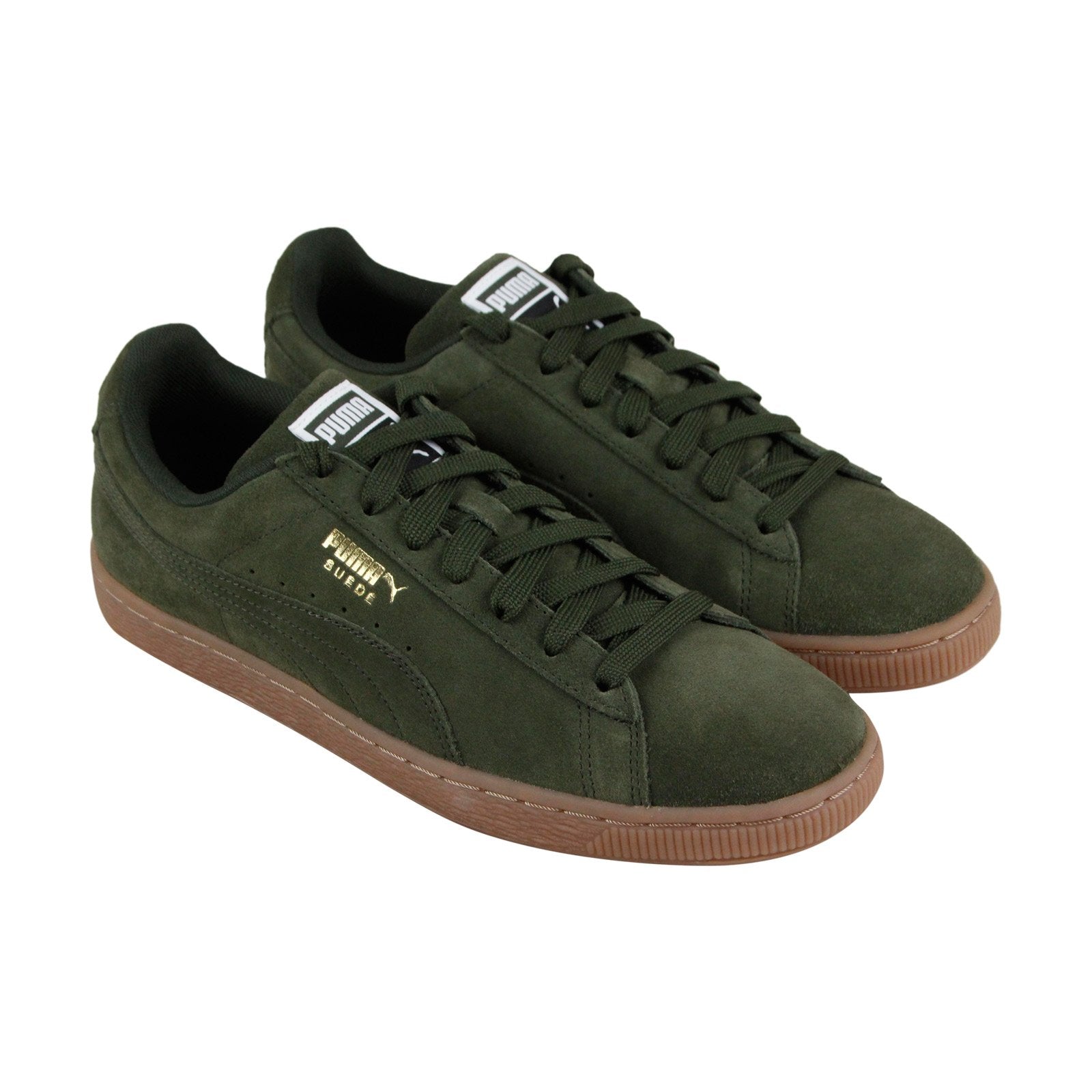 Puma Suede Classic 36534746 Mens Green Low Top Lace Up Lifestyle Sneak ...