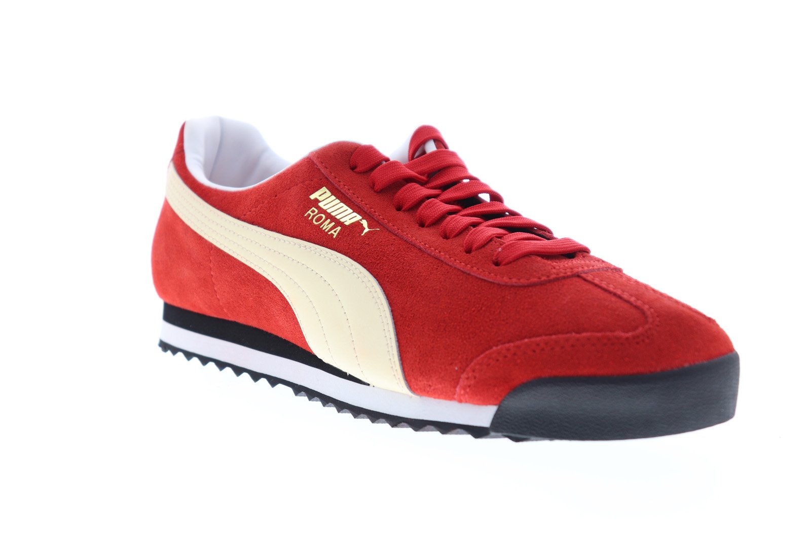 puma roma red suede