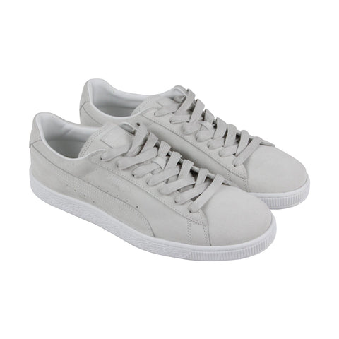 Puma Suede Mens Gray Lace Up Lifestyle Sneakers Shoes Ruze Shoes