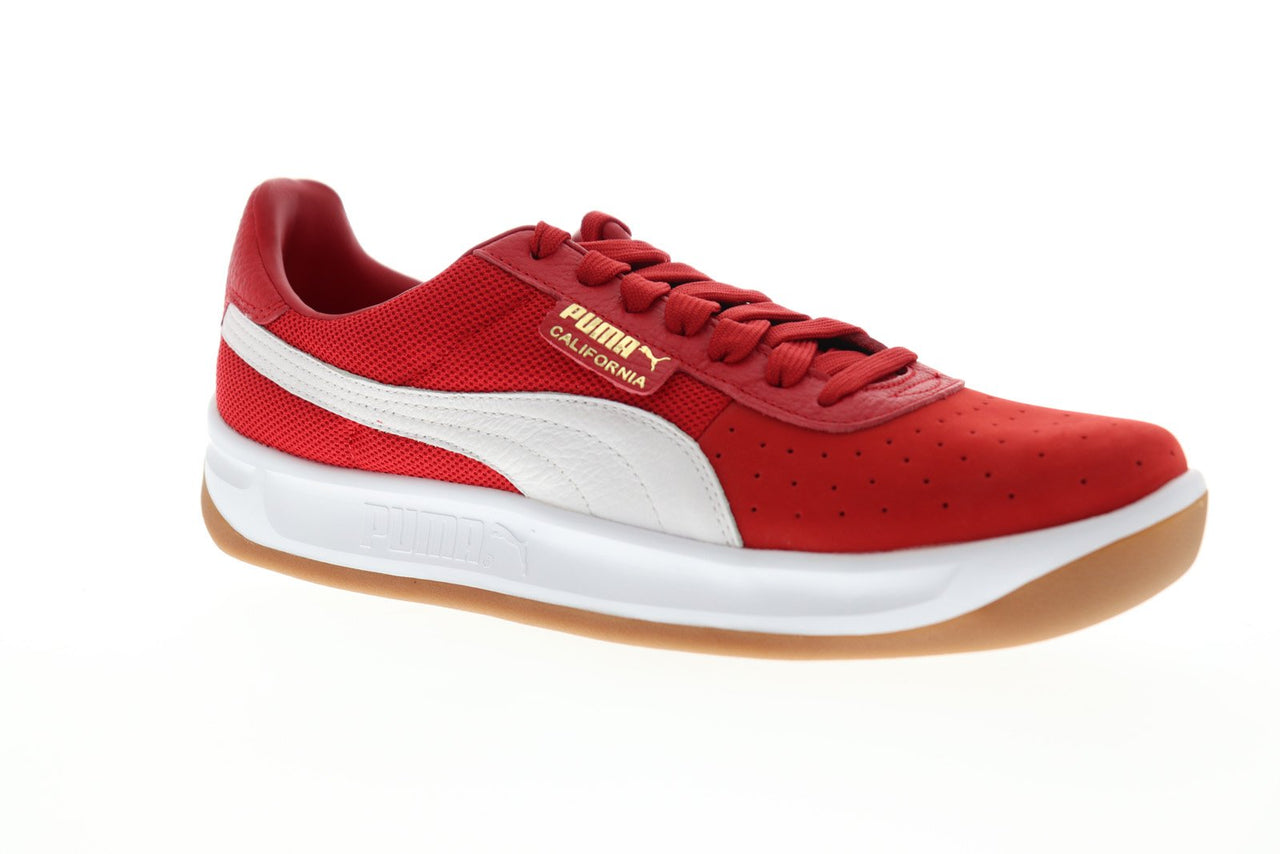 Puma California Casual 36660807 Mens Red Mesh Classic Lifestyle Sneake ...