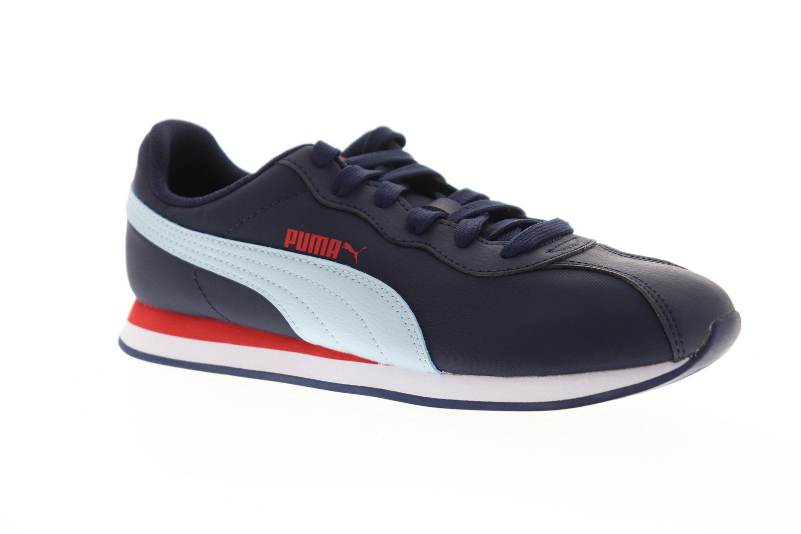 Puma Turin II NL 36696304 Mens Blue Leather Casual Lifestyle Sneakers ...