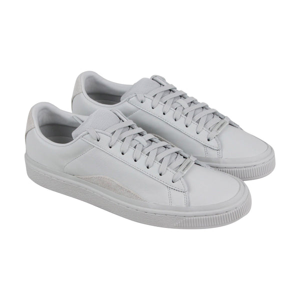 Puma Basket Han Mens White Lace Up Lifestyle Sneakers - Ruze Shoes