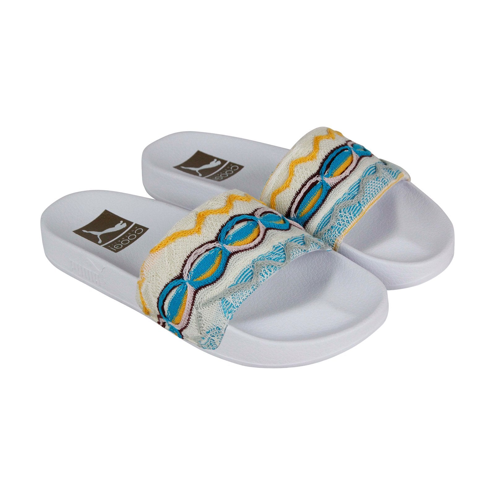 white canvas slides