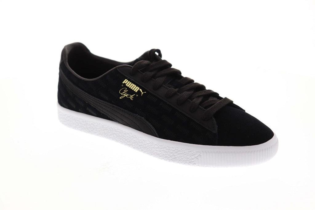 Puma Clyde Embossed 36929402 Mens Black Suede Classic Lifestyle Sneake ...