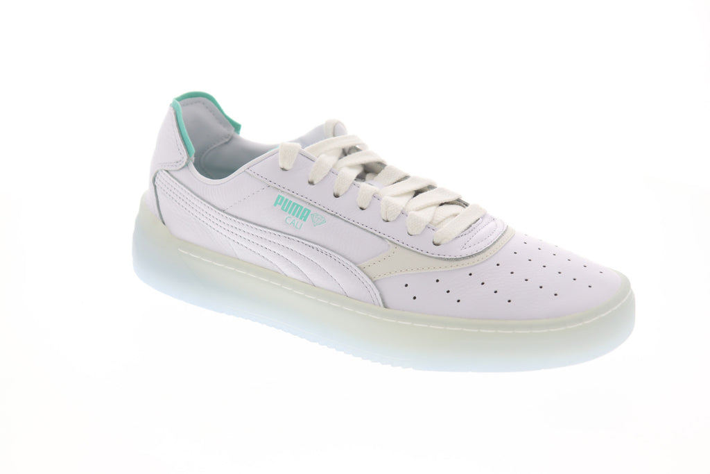 Puma Cali O Diamond Supply Mens White Classic Low Top Sneakers Shoes ...