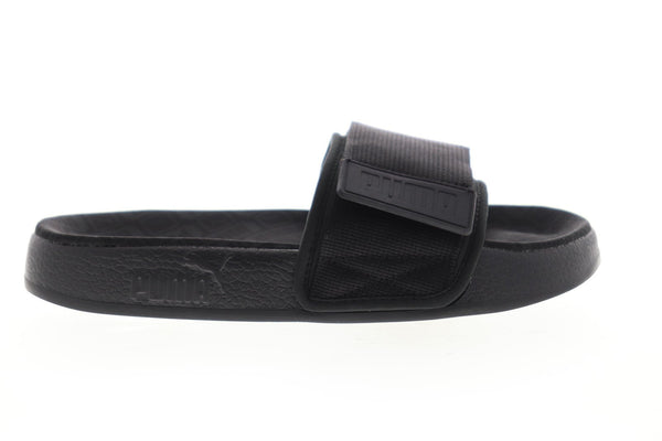 Puma Leadcat YLM Slide Mens Black Slides Sandals Shoes - Ruze Shoes
