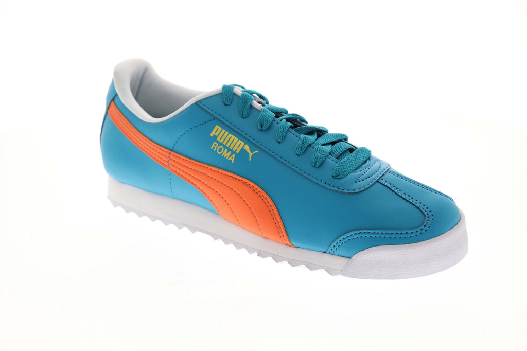 Puma Roma Basic + 36957103 Mens Blue Classic Lace Up Lifestyle Sneaker ...