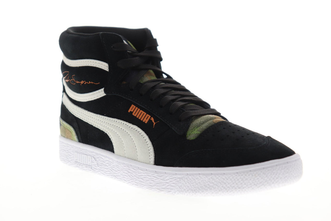 Puma Ralph Sampson Mid Ambush 37096701 Mens Black Suede High Top Sneak ...