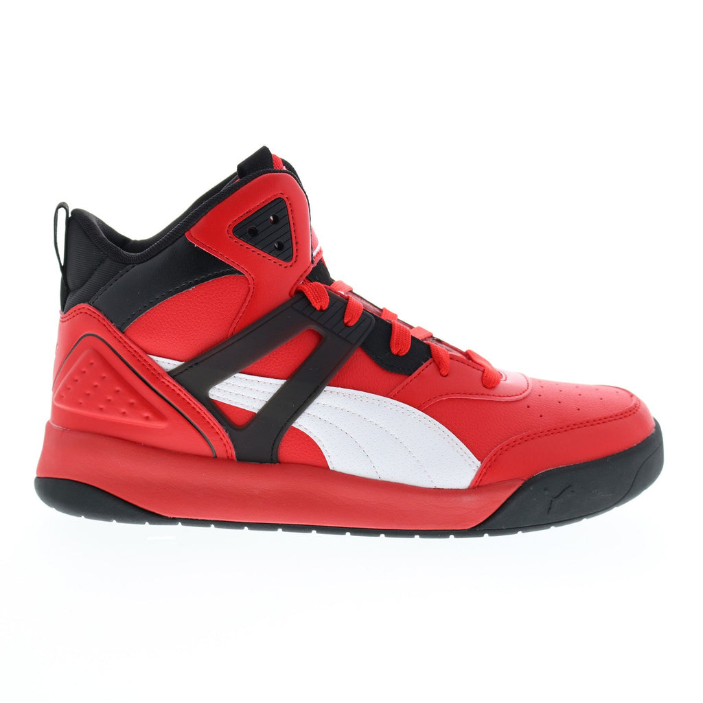 Puma Backcourt Mid 37413909 Mens Red Basketball Inspired Sneakers Shoe ...