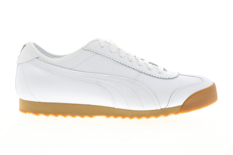 Puma 38022301 Mens White Leather Lifestyle Sneakers Shoes Shoes