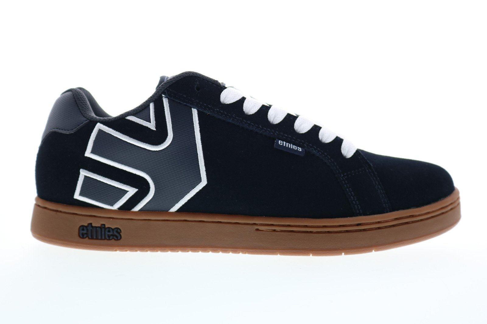 Etnies Fader Mens Blue Suede Low Top Lace Up Skate Sneakers Shoes ...