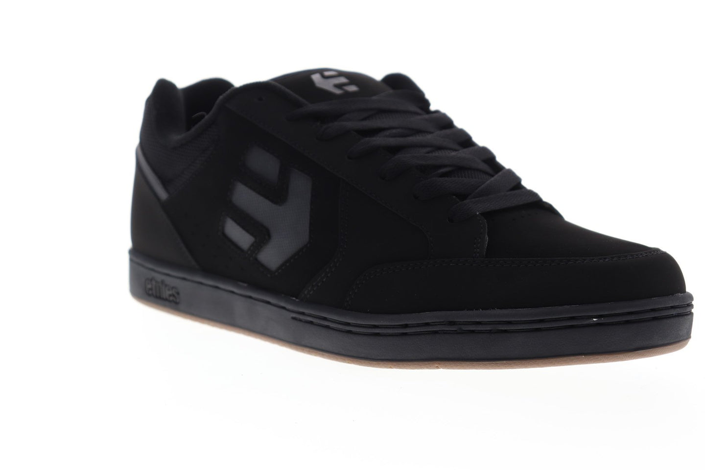 Etnies Swivel Mens Black Nubuck Leather Low Top Lace Up Skate Sneakers ...