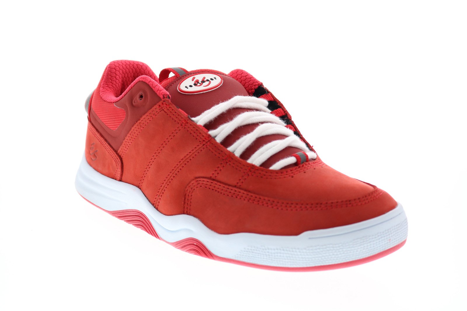 ES Evant 5101000171600 Mens Red Nubuck Skate Sneakers Shoes - Ruze Shoes
