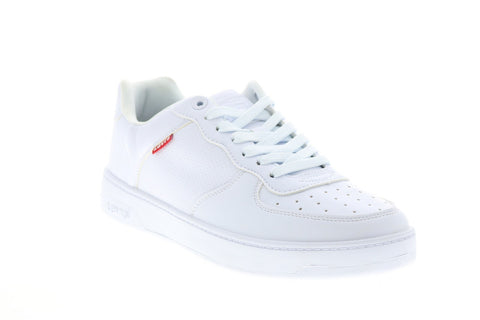 Levis Backspin Ui 519586 Mens White Leather Lifestyle Sneakers Shoes  -  Ruze Shoes
