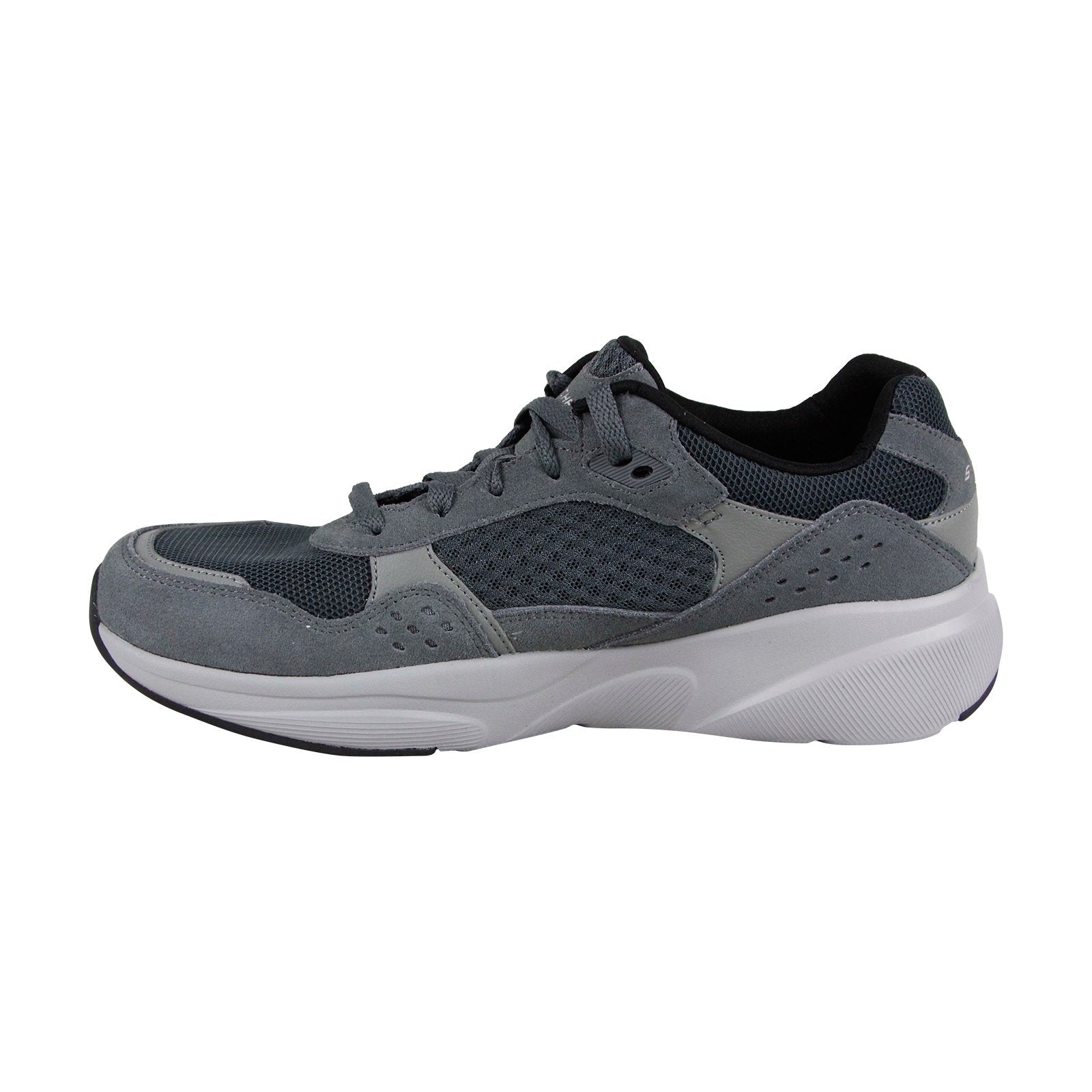 Inflar chocolate acuerdo Skechers Meridian Ostwall 52952 Mens Gray Mesh Lace Up Lifestyle Sneak -  Ruze Shoes