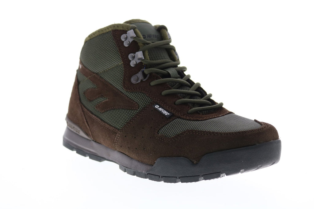 Hi-Tec Sierra Lite 53204 Mens Brown Suede Nylon Lace Up Hiking Boots ...