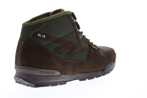 Hi-Tec Sierra Lite 53204 Mens Brown Suede Nylon Lace Up Hiking Boots ...