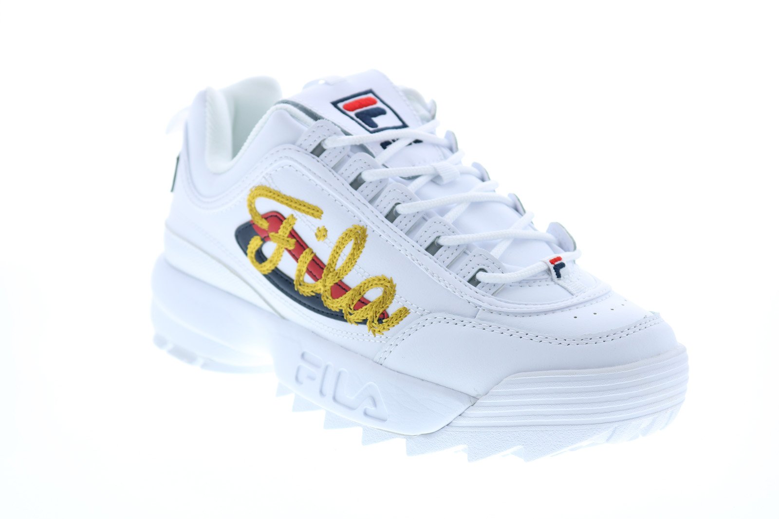 Fila Disruptor Womens White Synthetic Lifestyle Sneakers - Ruze Shoes