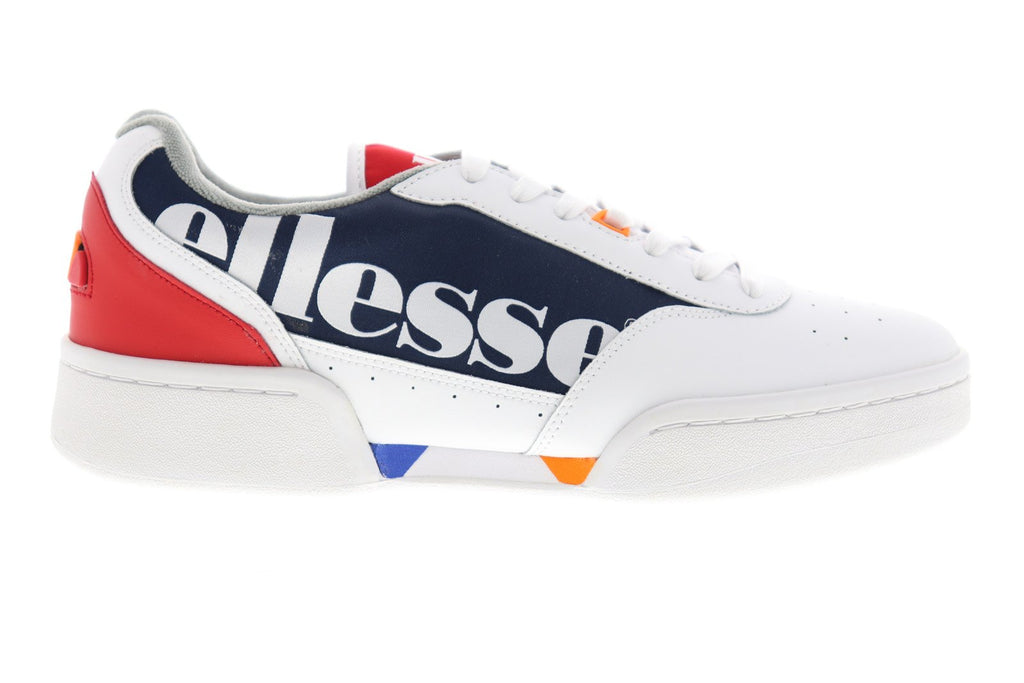 Ellesse Piacentino 6-10016 Mens White Leather Lace Up Lifestyle Sneake ...