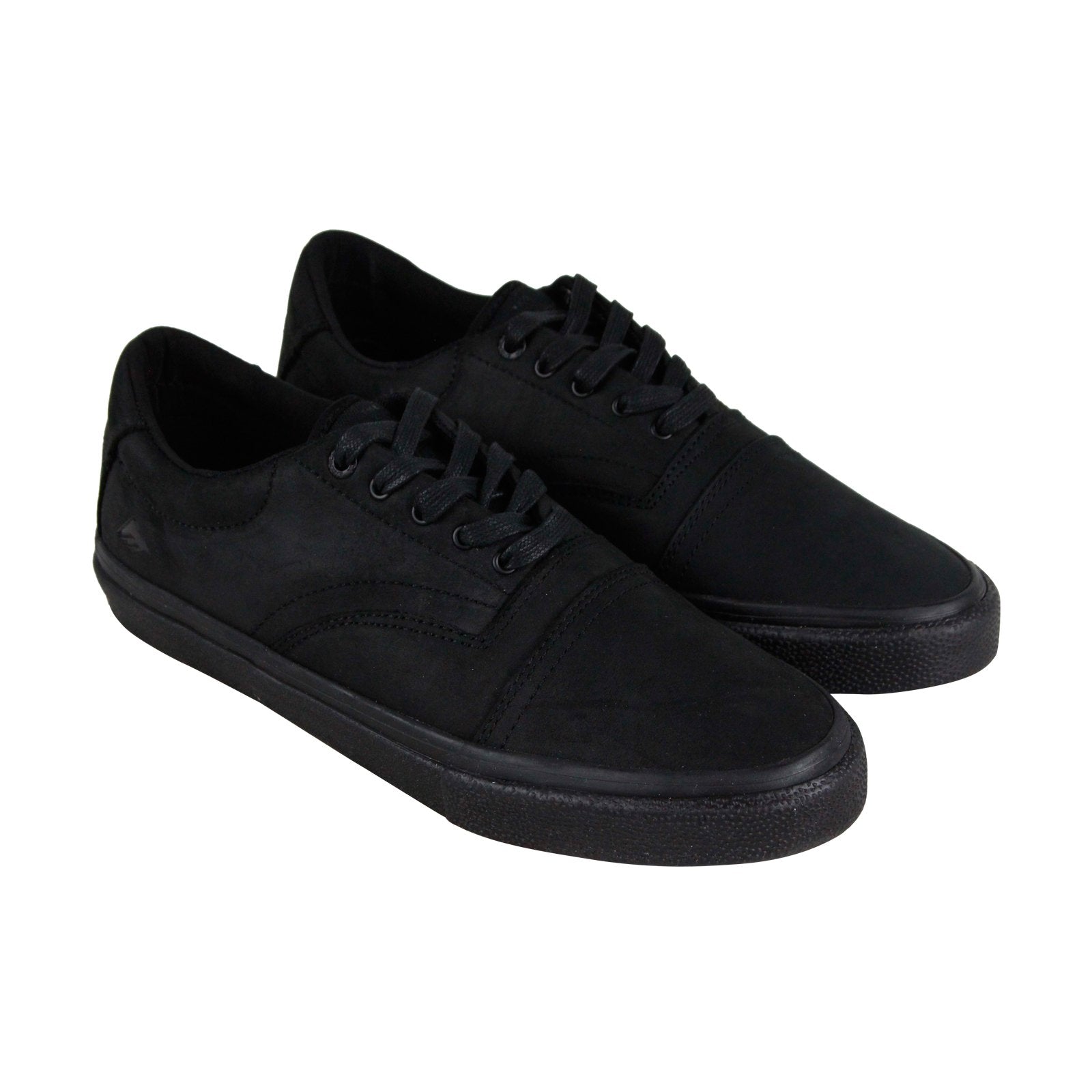 Emerica Provider Mens Black Leather Lace Up Skate Sneakers Shoes - Ruze ...