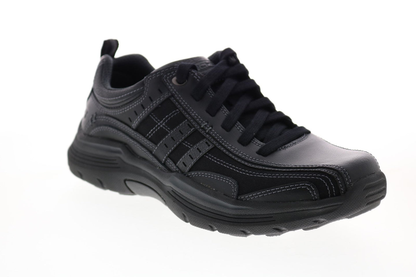 Skechers Expended Manden 66299 Mens Black Synthetic Lifestyle Sneakers ...
