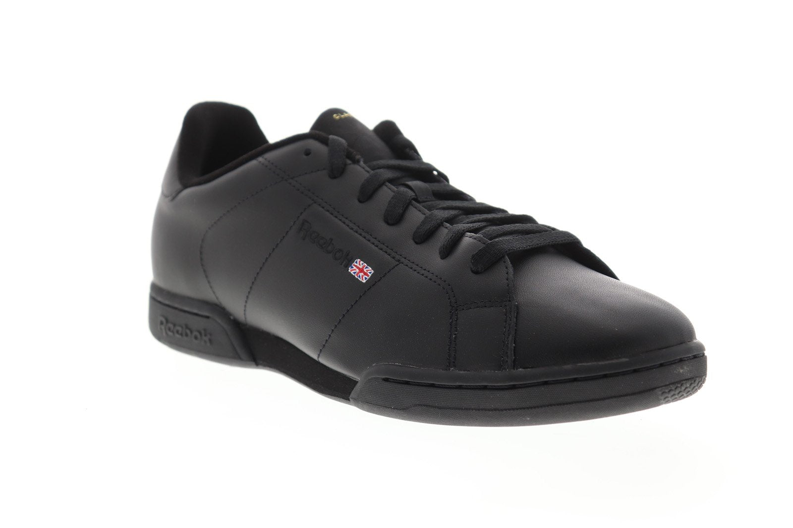 autopista Discrepancia arco Reebok Npc II 6836 Mens Black Leather Casual Low Top Lifestyle Sneaker -  Ruze Shoes