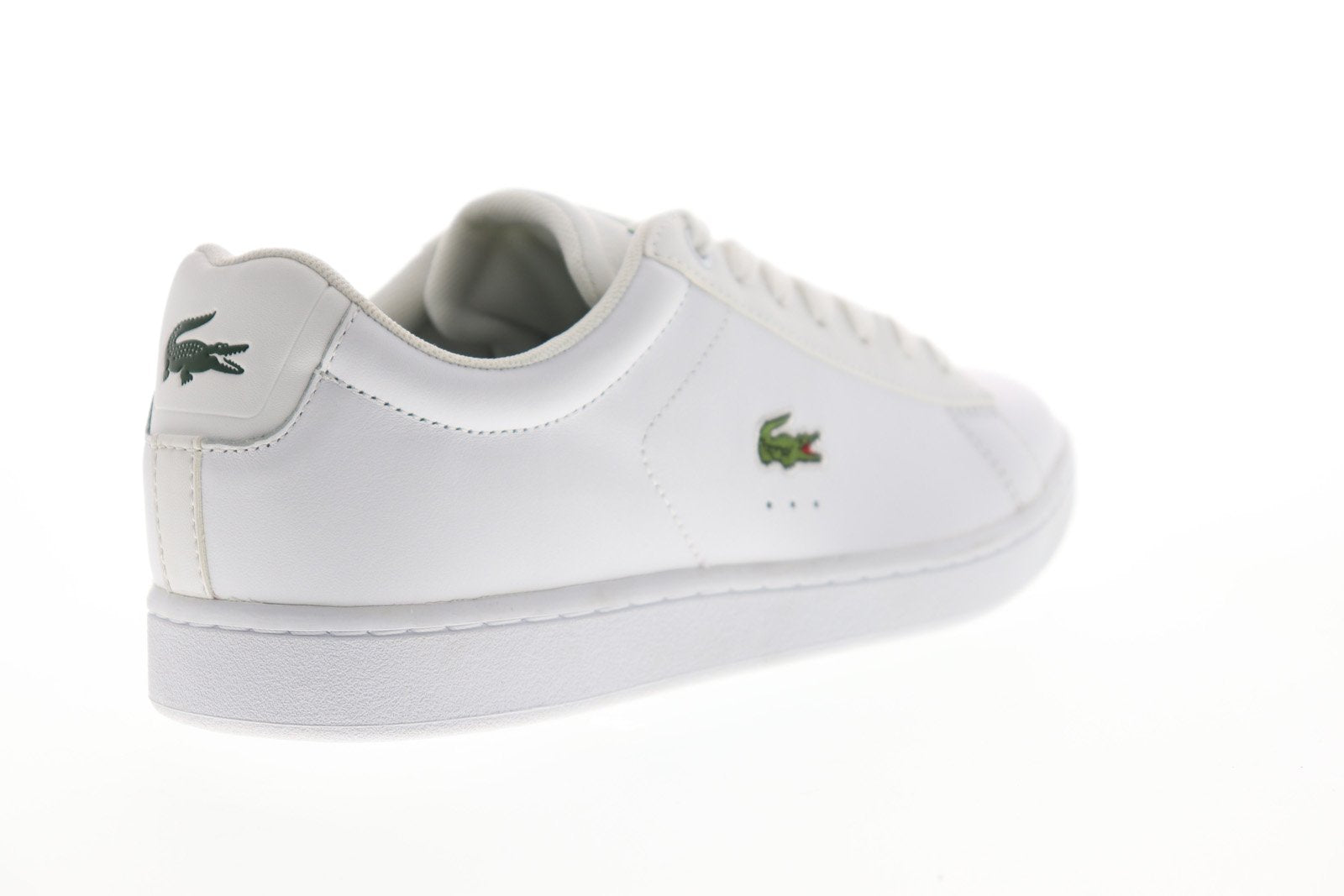 Lacoste Carnaby EVO LCR Mens White Low Top Lace Up Lifestyle Sneakers ...