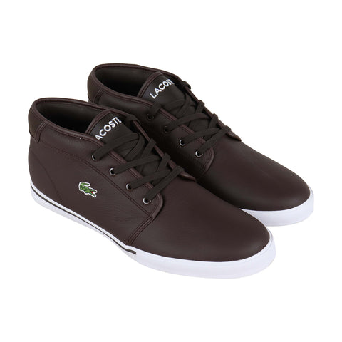 udstilling forudsigelse ballade Lacoste Ampthill Lcr3 S Mens Brown Leather Casual Lifestyle Sneakers S -  Ruze Shoes