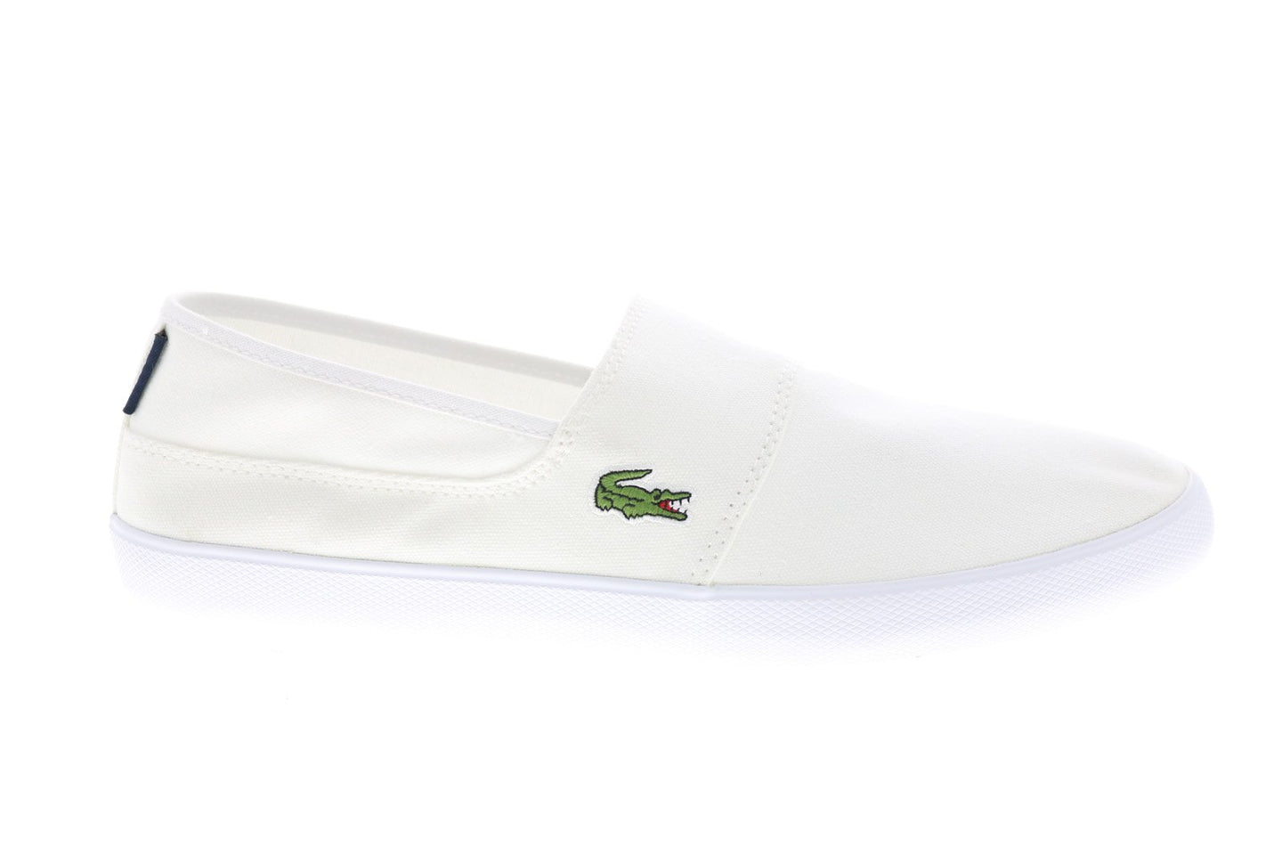 Lacoste Marice Bl 2 CAM Mens White Canvas Slip On Lifestyle Sneakers S ...