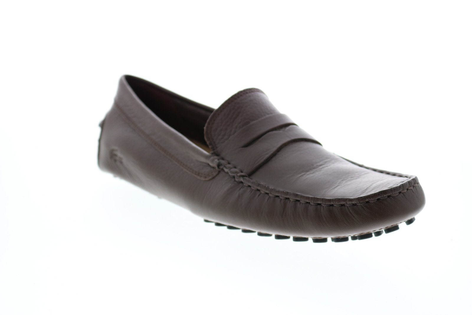 P Cam Mens Brown Leather Penny Loafers 