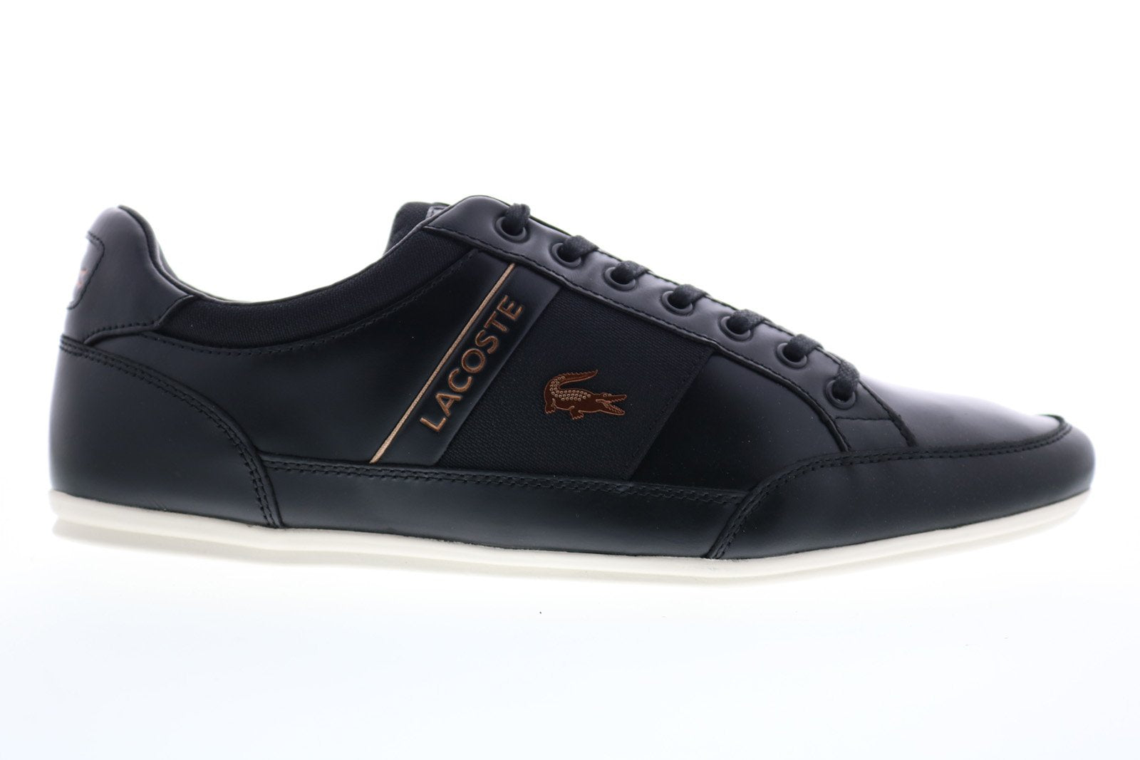 Lacoste Chaymon 318 7 U Mens Black Leather Up Lifestyle Sneakers - Shoes