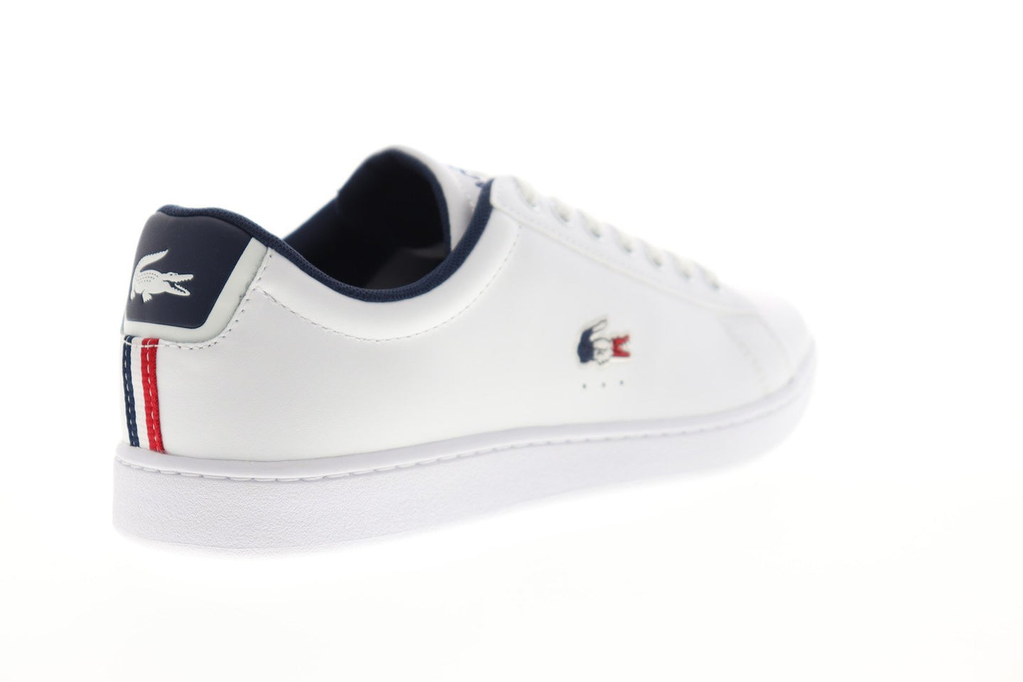 Lacoste Carnaby Evo Tri 1 SMA Mens White Leather Lifestyle Sneakers Sh ...