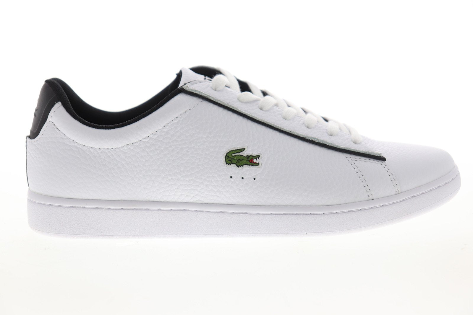 Lacoste Carnaby Evo 120 2 Sma Mens White Leather Lifestyle Sneakers Sh ...