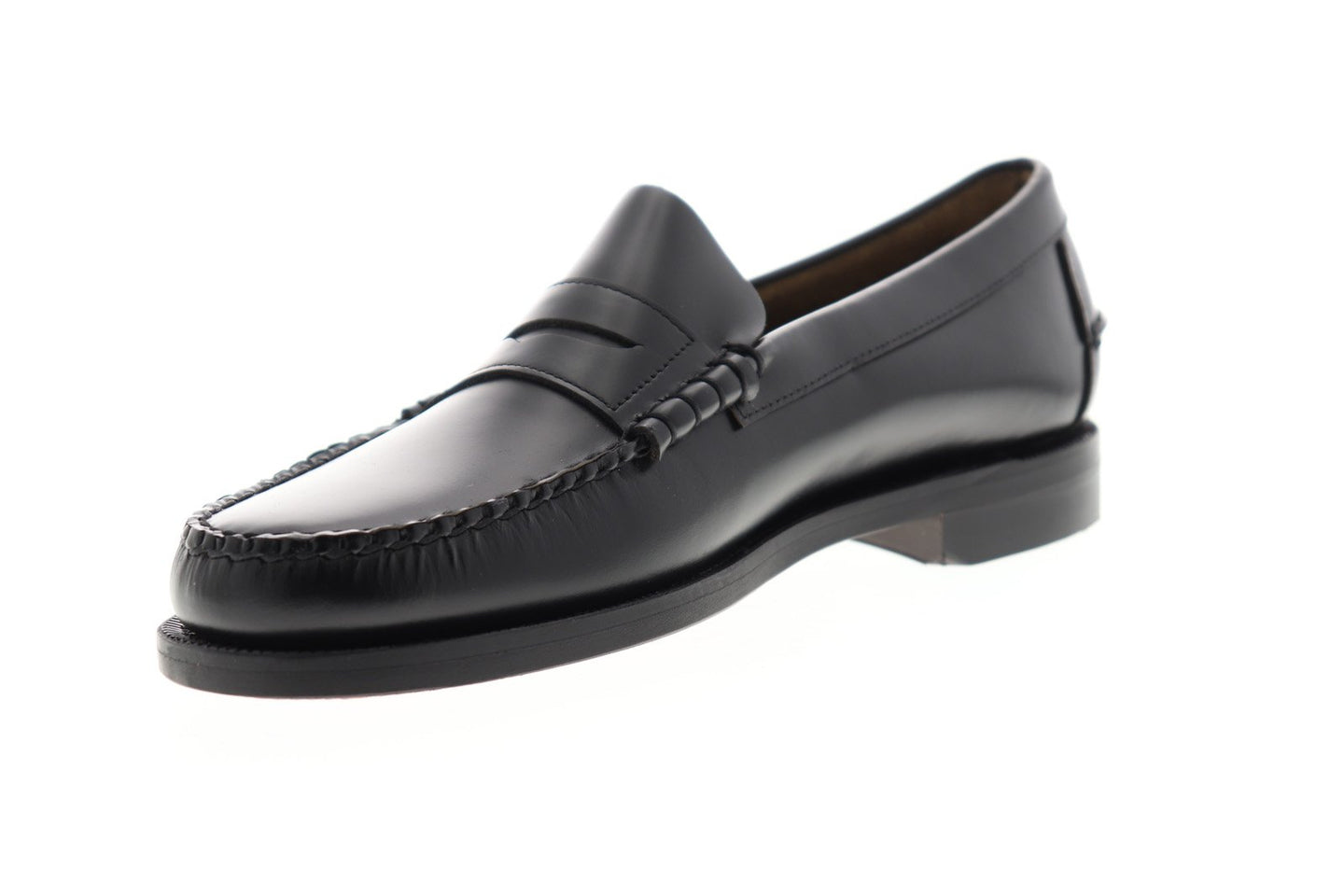 Sebago Classic Dan 7000300 Mens Black Leather Dress Slip On Loafers Sh ...