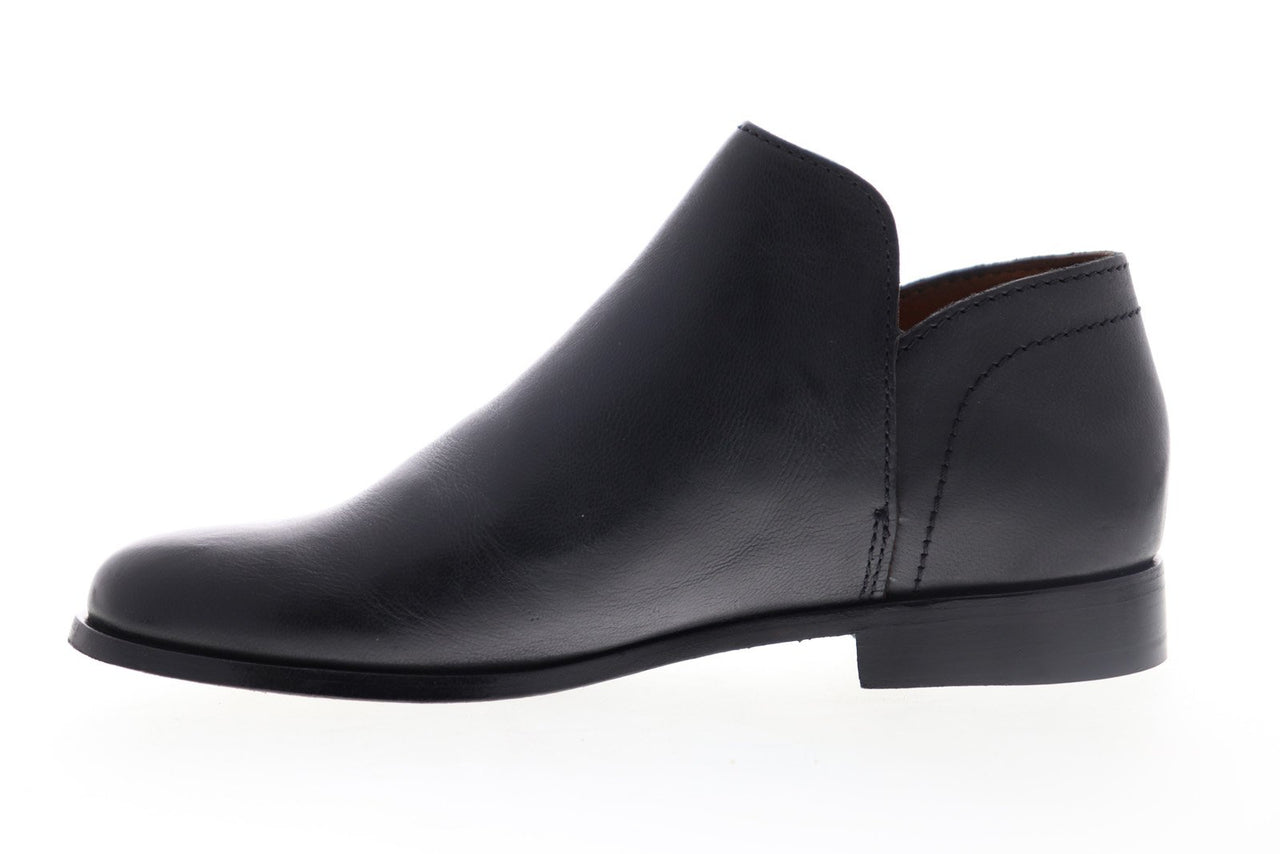 Frye Elyssa Shootie 70236 Womens Black Leather Slip On Booties Boots ...