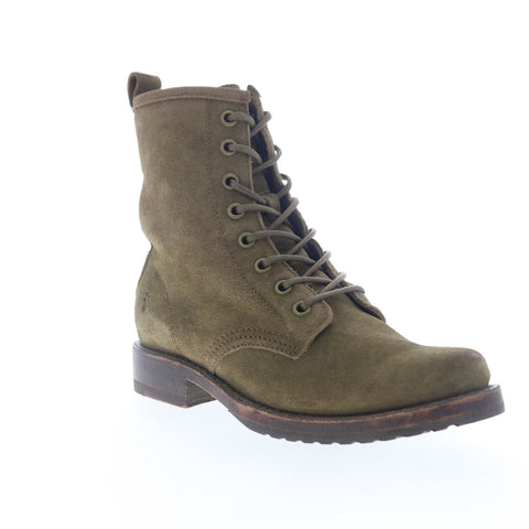 frye green suede boots