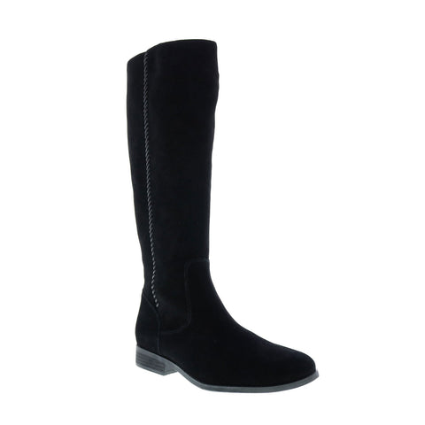 womens tall black suede boots