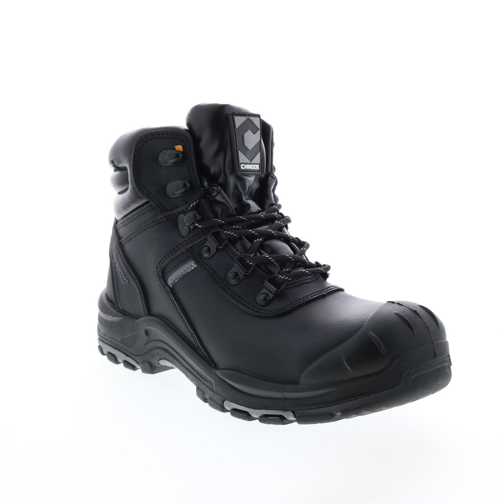 Chinook Challenger Composite Toe 7410-001 Mens Black Leather Work Boot -  Ruze Shoes