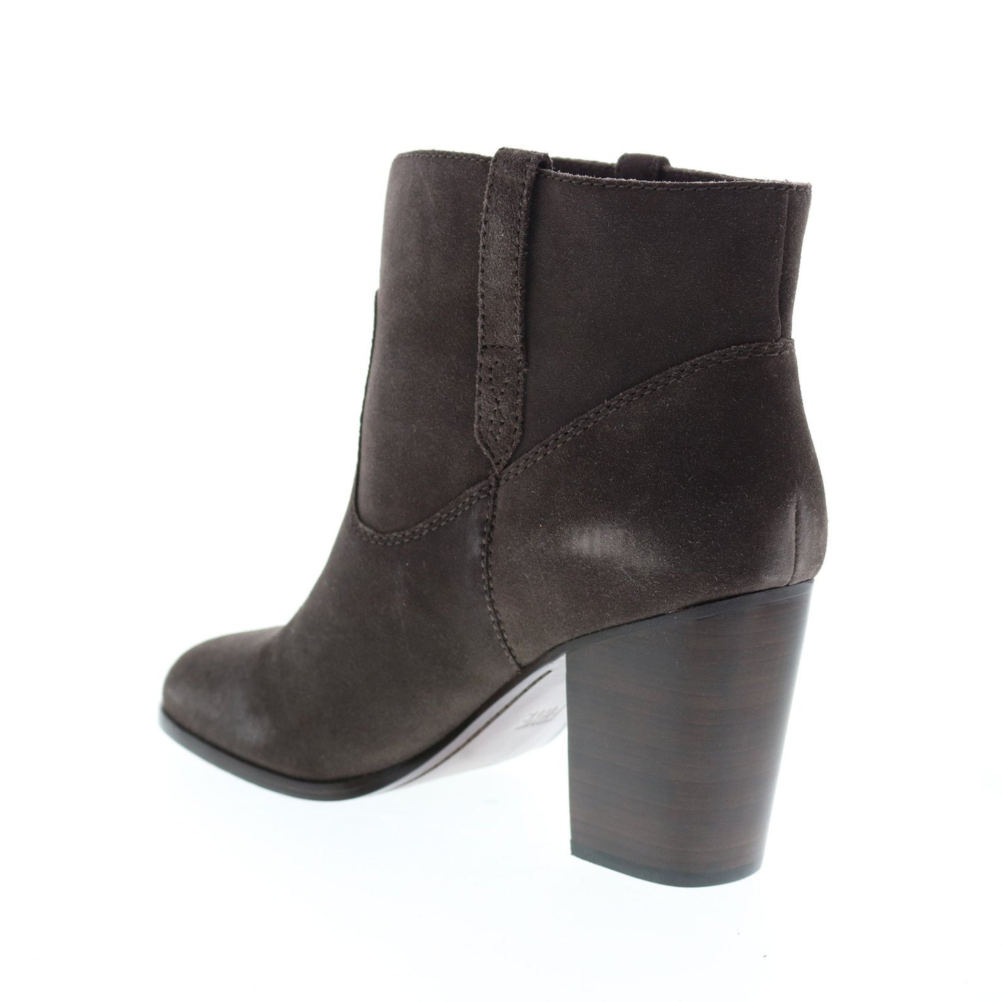 Frye Myra Bootie 74671 Womens Gray Suede Slip On Ankle & Booties Boots ...