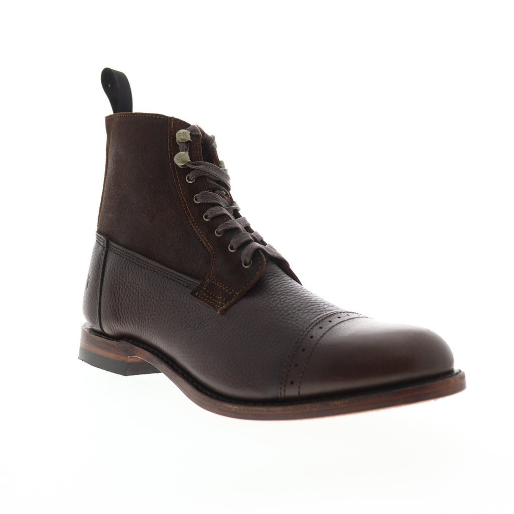 Frye Garrison Boot 80092 Mens Brown Leather Lace Up Casual Dress Boots ...