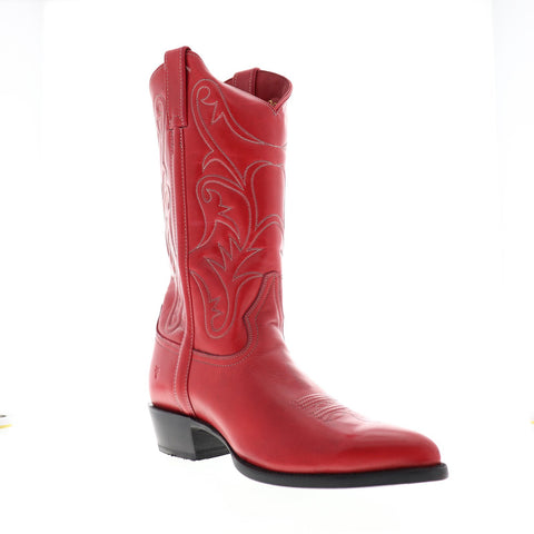 frye red cowboy boots