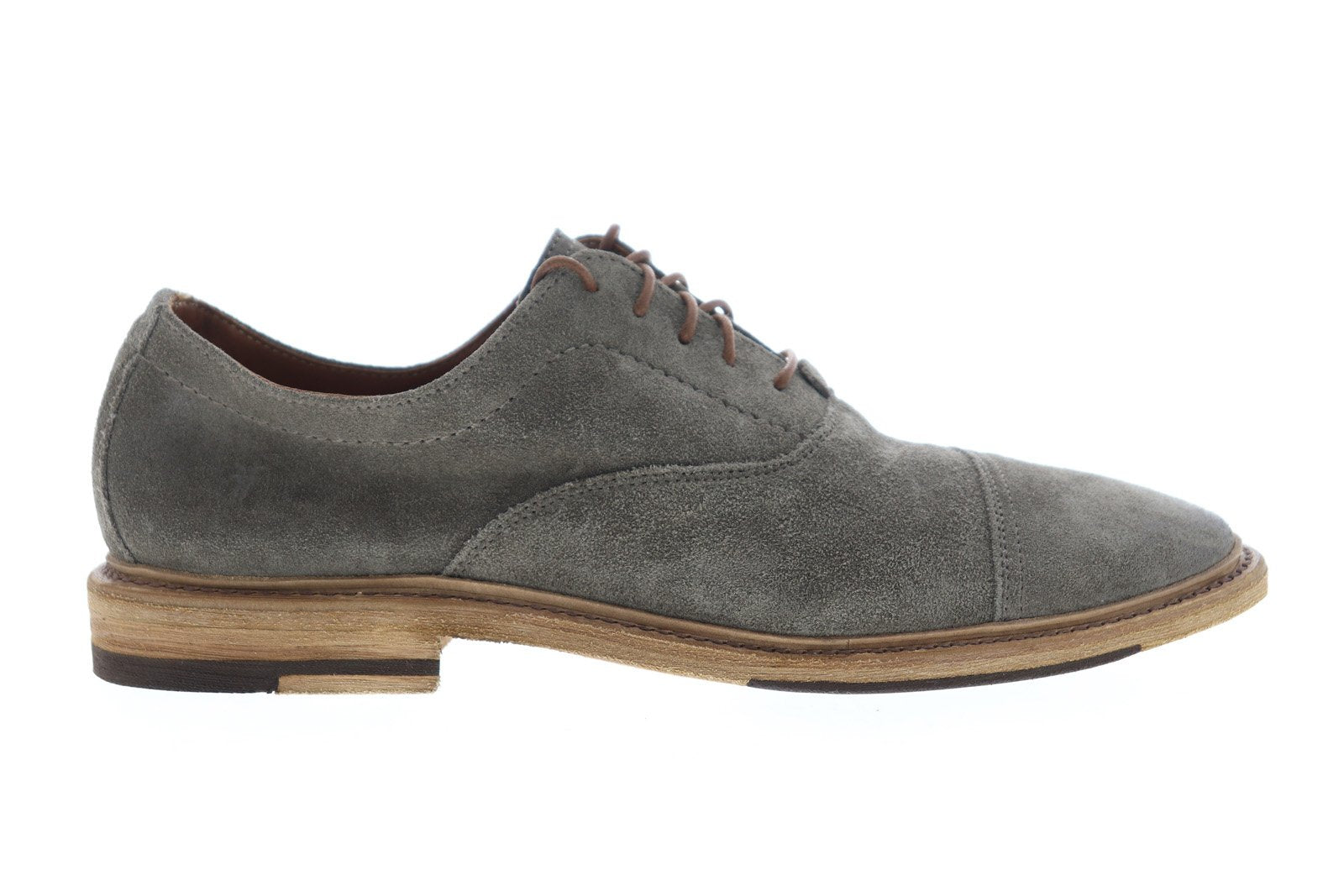 Frye Paul Bal Oxford 80523 Mens Gray Leather Low Top Cap Toe Oxfords S ...