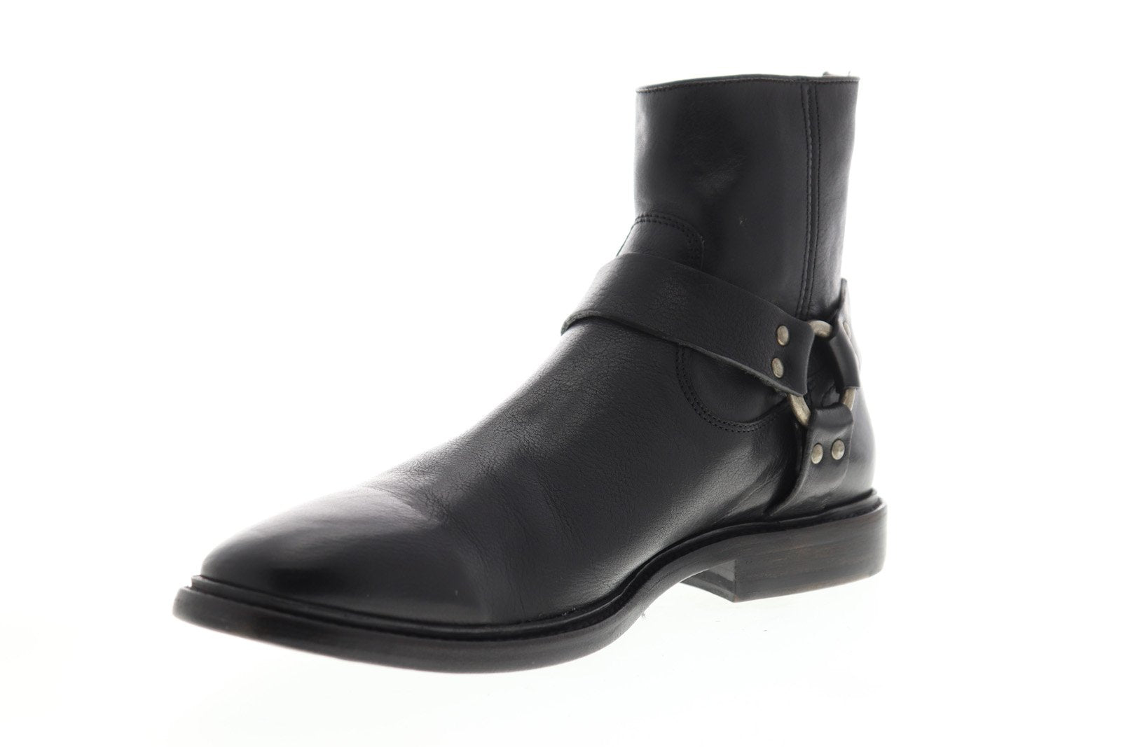 mens black zipper dress boots