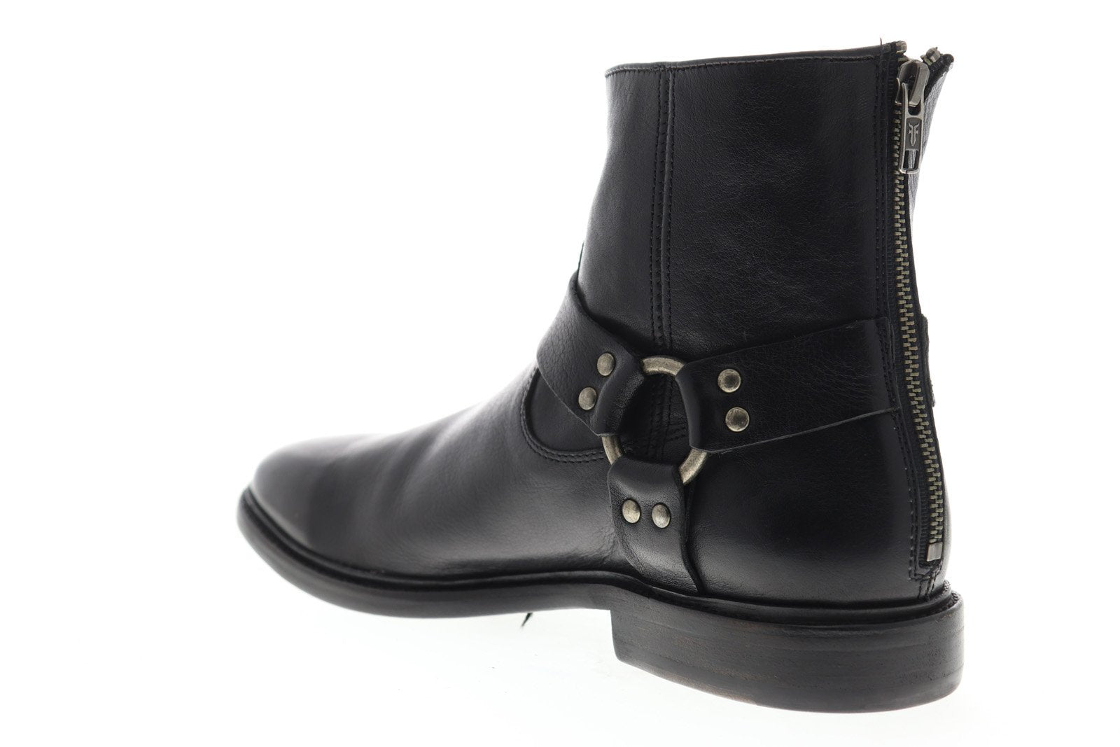 mens black zipper dress boots