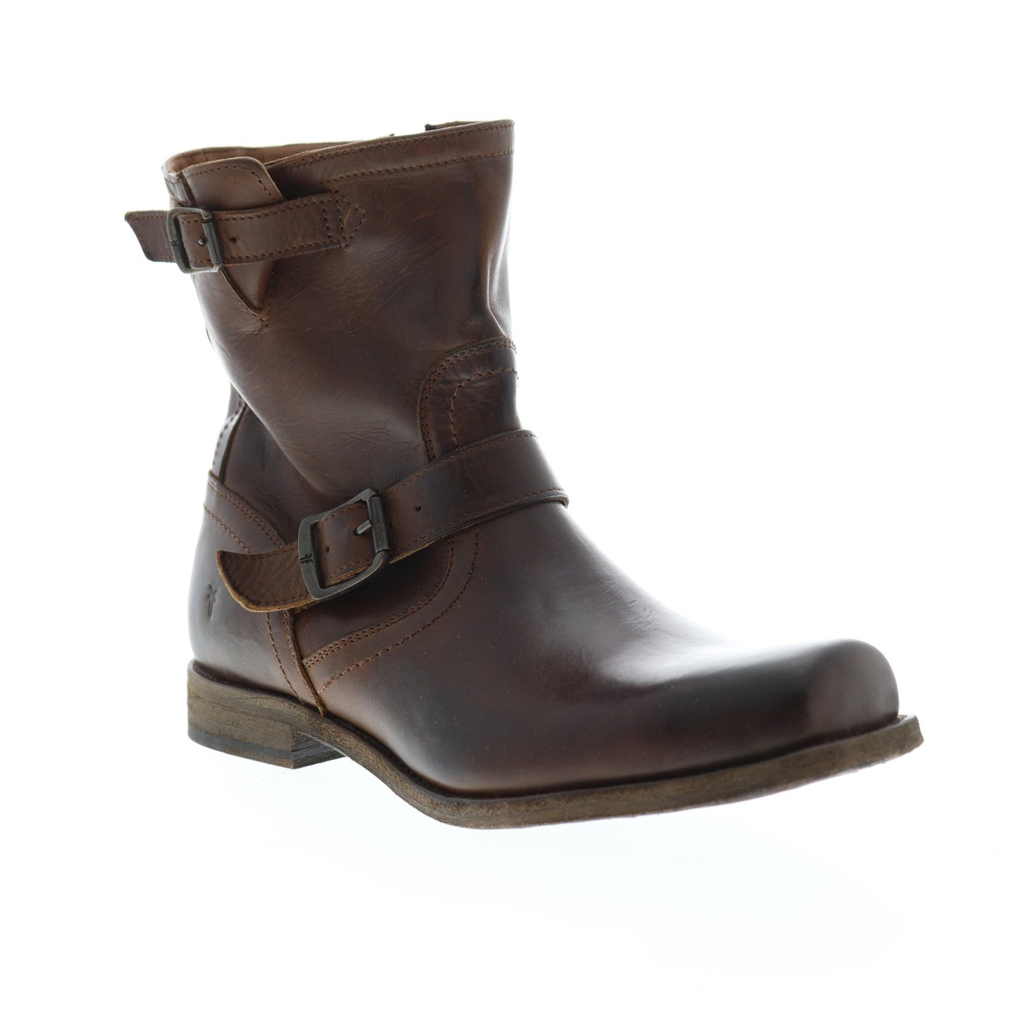 Frye Smith Engineer 87077 Mens Brown Leather Zipper Motorcycle Boots ...
